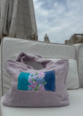 'YSL Vintage Floral' Large Beach Bag