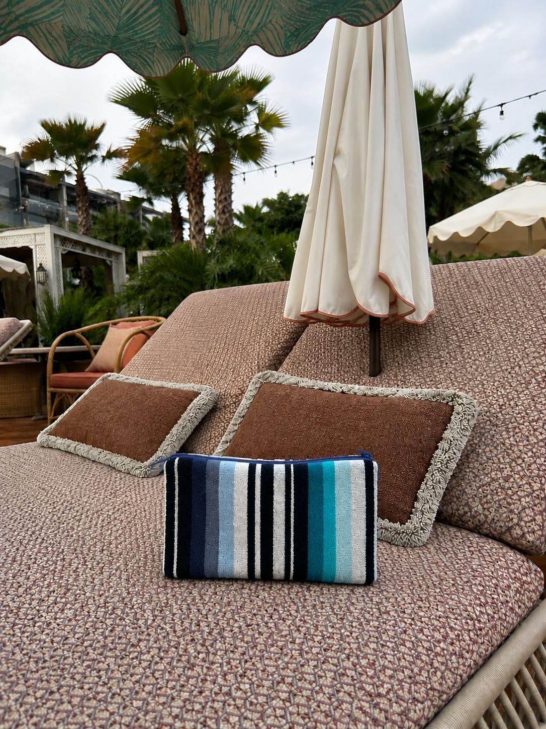 'Blue Stripe' Missoni Pouch